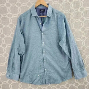 Original Penguin Button Down Long Sleeve Pattern Dress Shirt Men's 15.5/ M